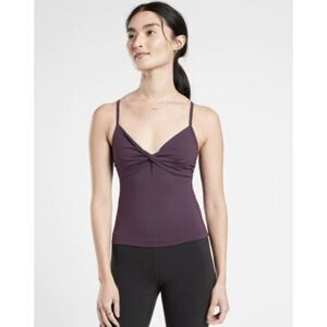 NEW NWT ATHLETA Violet Purple Powervita Twist Cami Tank Top Sz XS